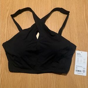 Athleta Black Crossed Bikini Top